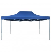 vidaXL Professional Folding Party Tent 9.8'x13.1' Steel Blue