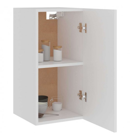 vidaXL Hanging Cabinet White 11.6"x12.2"x23.6" Engineered Wood