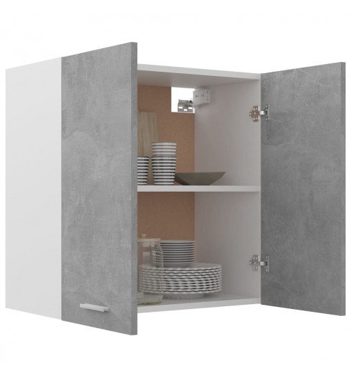 vidaXL Hanging Cabinet Concrete Gray 23.6"x12.2"x23.6" Engineered Wood