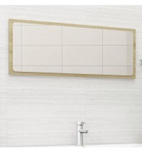 vidaXL Bathroom Mirror Sonoma Oak 39.4"x0.6"x14.6" Engineered Wood