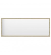 vidaXL Bathroom Mirror Sonoma Oak 39.4"x0.6"x14.6" Engineered Wood