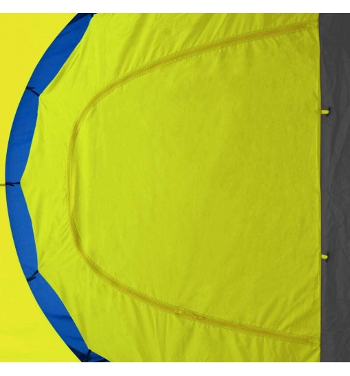 vidaXL Camping Tent Fabric 9 Persons Blue and Yellow