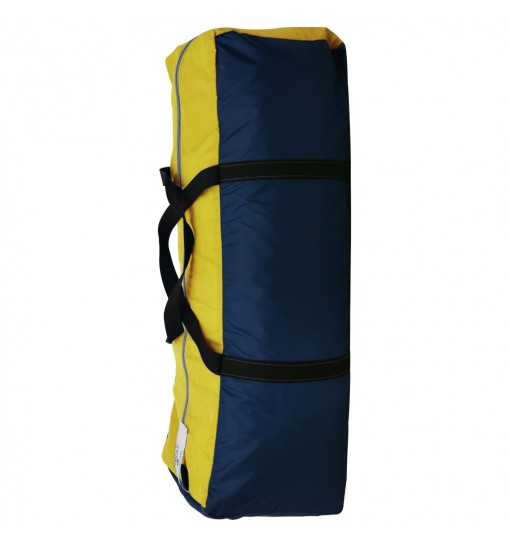 vidaXL Camping Tent Fabric 9 Persons Blue and Yellow