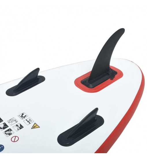 Stand Up Paddle Board Set SUP Surfboard Inflatable Red and White