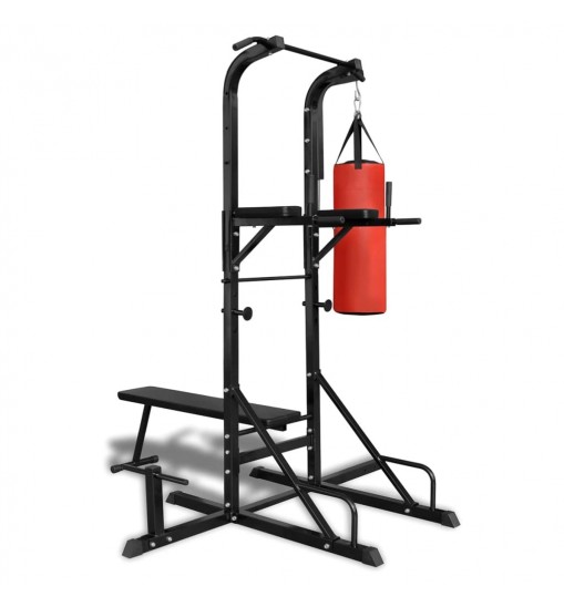 Power Tower with Sit-up Bench and Boxing Bag