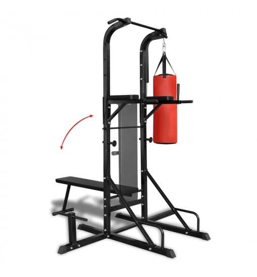 Power Tower with Sit-up Bench and Boxing Bag