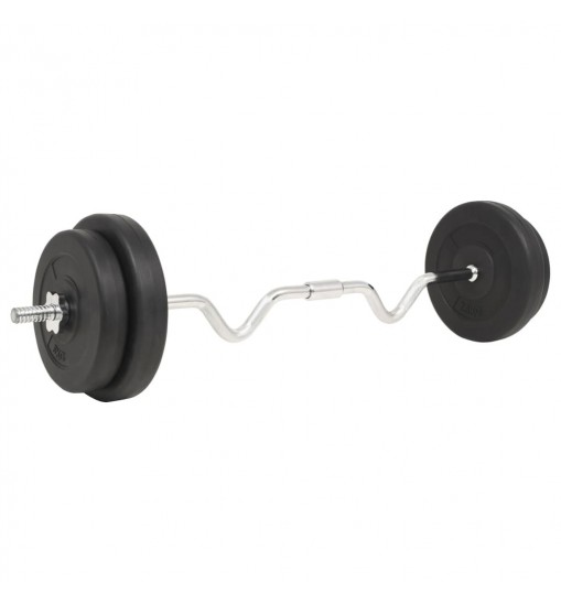 vidaXL Barbell Set 66.1 lb