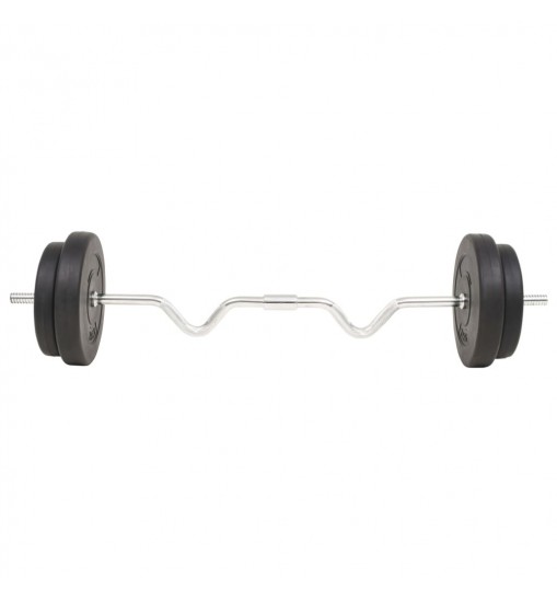 vidaXL Barbell Set 66.1 lb