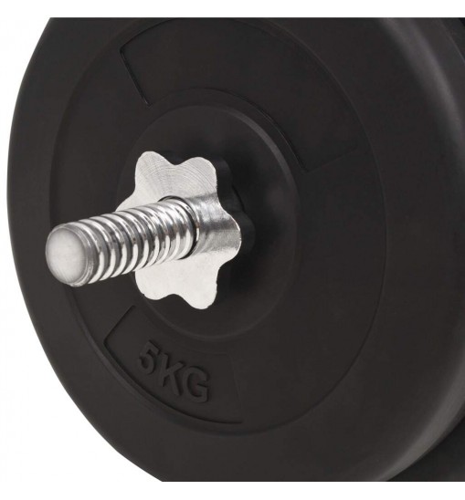 vidaXL Barbell Set 66.1 lb