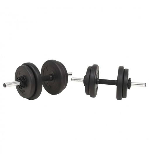 vidaXL Barbell and Dumbbell Set 66.1 lb