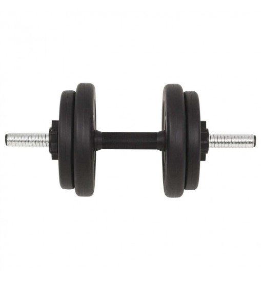 vidaXL Barbell and Dumbbell Set 66.1 lb