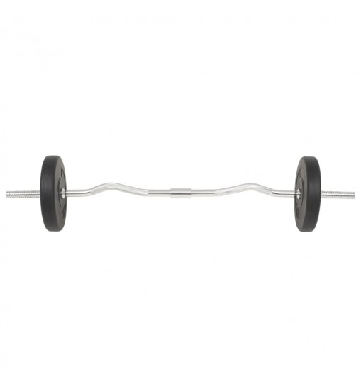 vidaXL Barbell and Dumbbell Set 66.1 lb