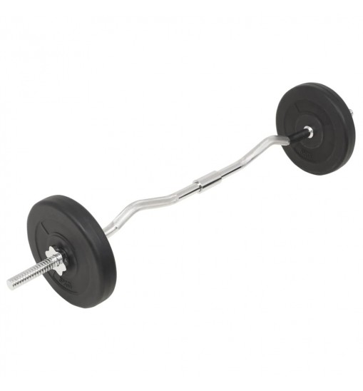 vidaXL Barbell and Dumbbell Set 66.1 lb