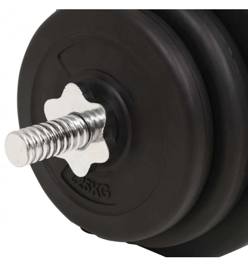 vidaXL Barbell and Dumbbell Set 66.1 lb