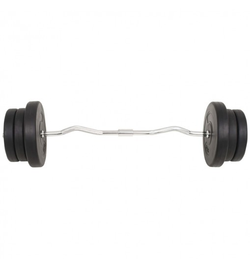 vidaXL Barbell and Dumbbell Set 132.3 lb