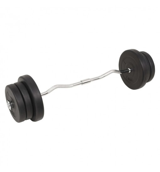 vidaXL Barbell and Dumbbell Set 132.3 lb