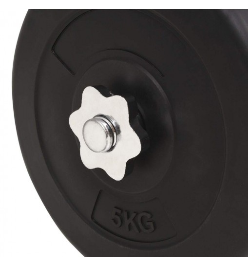 vidaXL Barbell and Dumbbell Set 132.3 lb