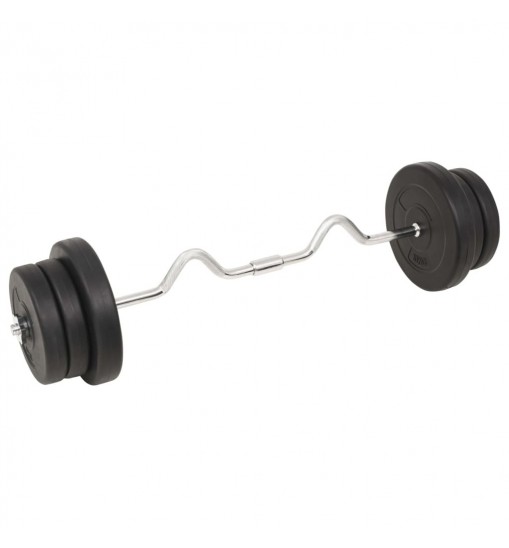 vidaXL Barbell and Dumbbell Set 132.3 lb