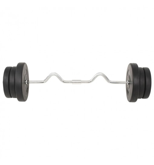 vidaXL Barbell and Dumbbell Set 132.3 lb