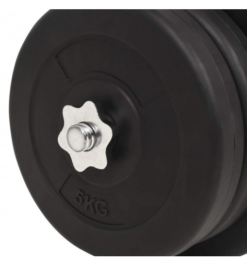 vidaXL Barbell and Dumbbell Set 132.3 lb