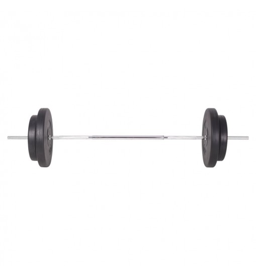 vidaXL Barbell and Dumbbell Set 198.4 lb