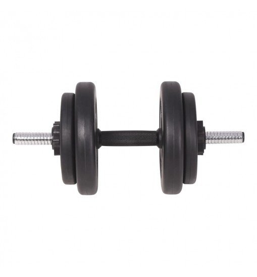 vidaXL Barbell and Dumbbell Set 198.4 lb