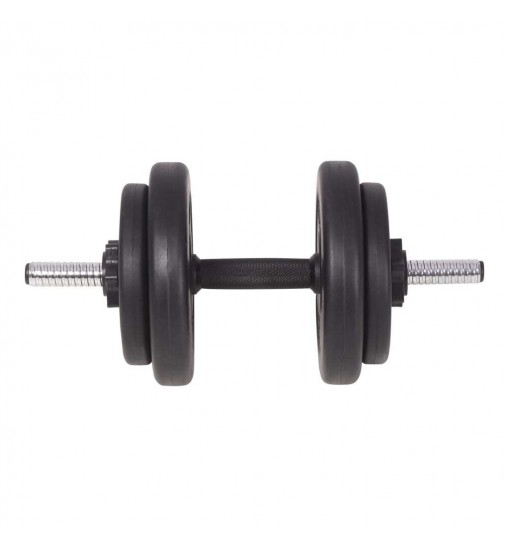 vidaXL Barbell and Dumbbell Set 198.4 lb