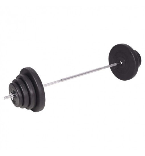 vidaXL Barbell and Dumbbell Set 264.6 lb