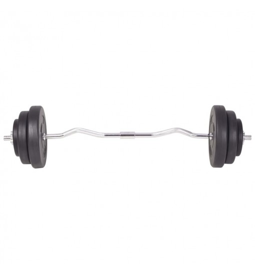 vidaXL Barbell and Dumbbell Set 264.6 lb