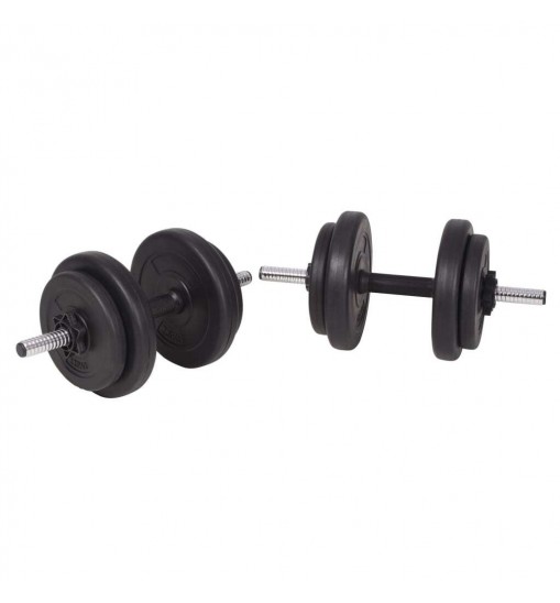 vidaXL Barbell and Dumbbell Set 264.6 lb