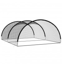 vidaXL Baseball Batting Cage Net Black 196.9"x157.5"x98.4" Polyester