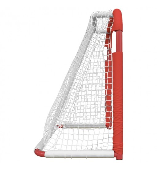 vidaXL Hockey Goal Red and White 53.9"x26"x44.1" Polyester