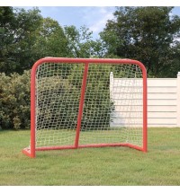 vidaXL Hockey Goal Red and White 72"x28"x48" Polyester