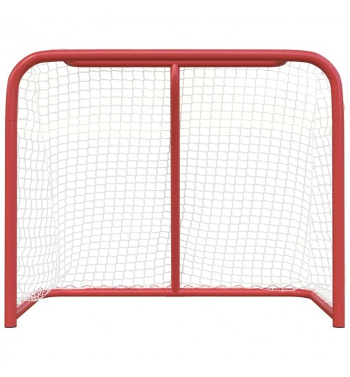 vidaXL Hockey Goal Red and White 72"x28"x48" Polyester