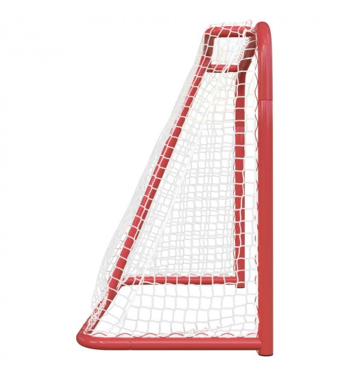 vidaXL Hockey Goal Red and White 72"x28"x48" Polyester