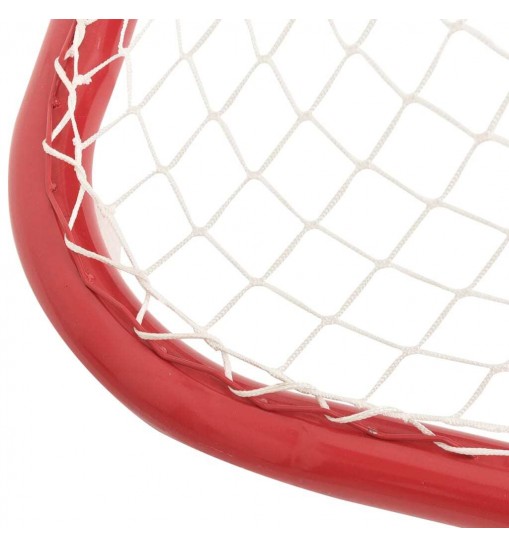 vidaXL Hockey Goal Red and White 72"x28"x48" Polyester