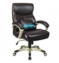 Adjustable Executive Office Recliner Chair with High Back and Lumbar Support-Black