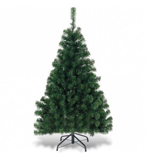 4.5 Feet PVC Pre-lit Artificial Hinged Christmas Tree