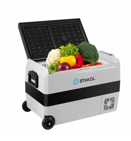 53 Quarts Portable Electric Car Cooler Refrigerator