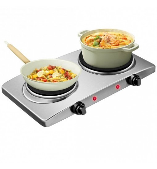 1800W Double Hot Plate Electric Countertop Burner