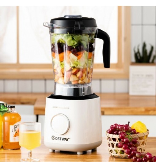 1500W Countertop Smoothies Blender with 10 Speed and 6 Pre-Setting Programs