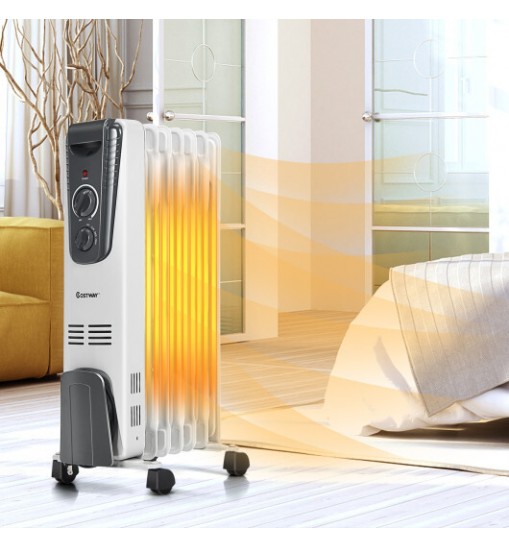 1500W Electric Space Heater with Adjustable Thermostat