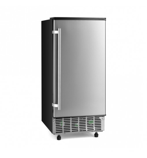 Free-Standing Built-In Undercounter Ice Maker-Silver