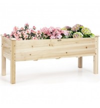 Raised Garden Bed Elevated Planter Box Wood for Vegetable Flower Herb