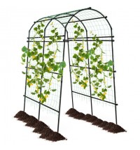 7.5 Feet Garden Arch Trellis with PE Coated Metal Structure