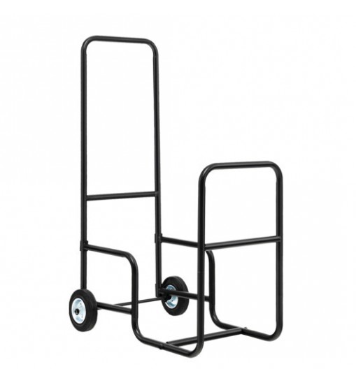 Firewood Log Cart Carrier with Anti-Slip and Wear-Resistant Wheels