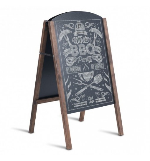 31.5 Inch Wood A-Frame Sidewalk Signage Chalkboard