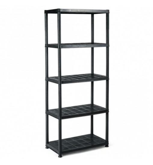 5-Tier Storage Shelving Freestanding Heavy Duty Rack in Small Space or Room Corner