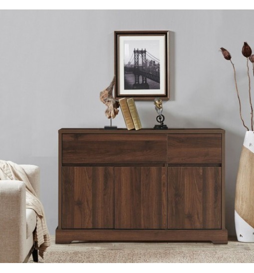 Storage Buffet Sideboard with 2 Drawers and 2 Cabinets