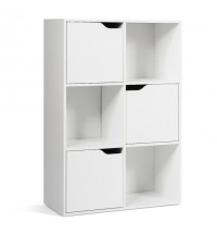 6 Cubes Wood Storage Shelves Organization